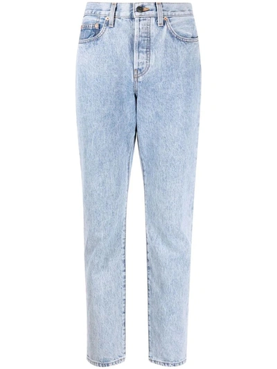 Wardrobe.nyc Stone-washed Tapered-leg Jeans In Blue | ModeSens