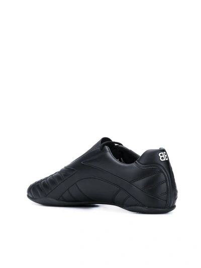 Shop Balenciaga Zen Low-top Logo Sneakers In Black