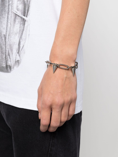 Shop Alyx Spike-stud Chain Bracelet In Silber