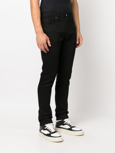 Shop Levi's Low-rise Slim Jeans In Schwarz