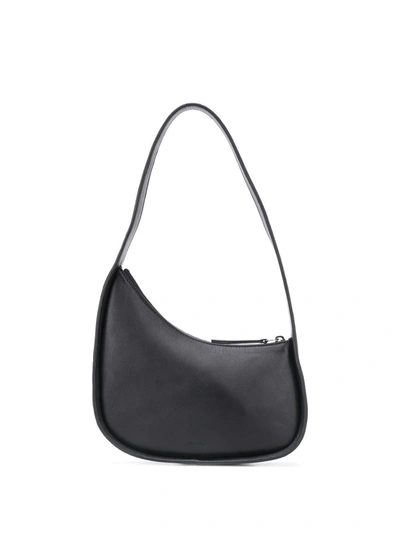 Shop The Row Women Half Moon Leather Bag In Black