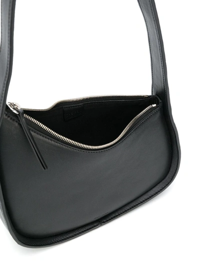 Shop The Row Women Half Moon Leather Bag In Black