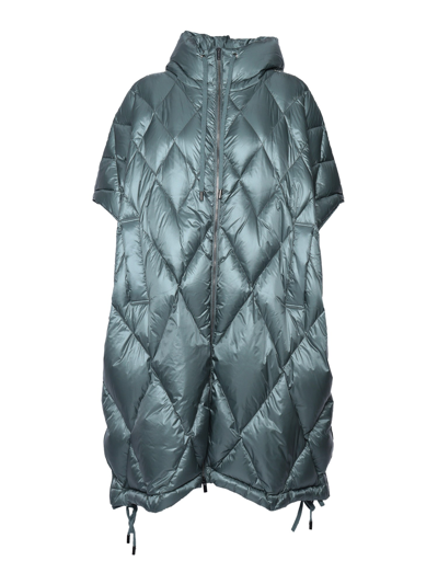 Shop Peserico Quilted Cape In Green