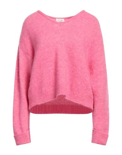 Shop American Vintage Woman Sweater Fuchsia Size M Acrylic, Alpaca Wool, Polyamide, Wool, Elastane In Pink