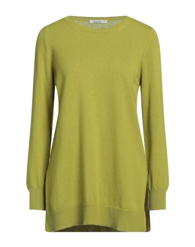Kangra Cashmere Kangra Woman Sweater Lime Green Size 4 Wool, Silk, Cashmere In Green