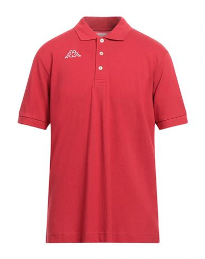 Shop Kappa Man Polo Shirt Red Size L Cotton