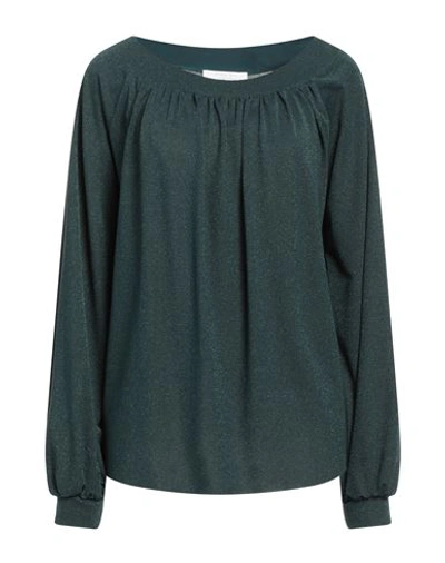 Shop Chiara Boni La Petite Robe Woman Sweater Deep Jade Size 12 Polyamide, Viscose, Elastane, Polyester In Green