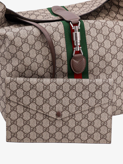 Shop Gucci Man Jackie 1961 Man Beige Shoulder Bags In Cream