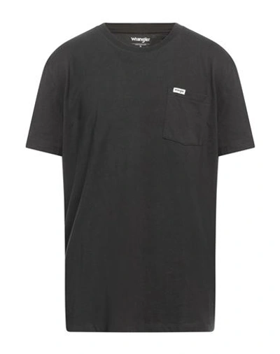 Shop Wrangler Man T-shirt Black Size Xxl Cotton