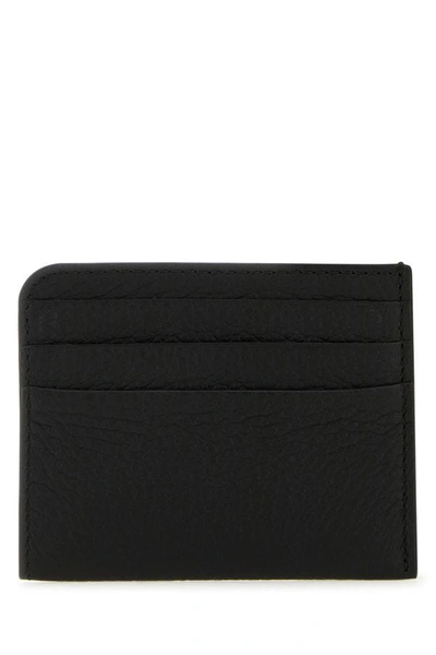 Shop Maison Margiela Woman Black Leather Card Holder