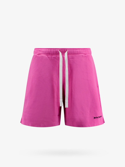 Shop Palm Angels Man Bermuda Shorts Man Pink Bermuda Shorts