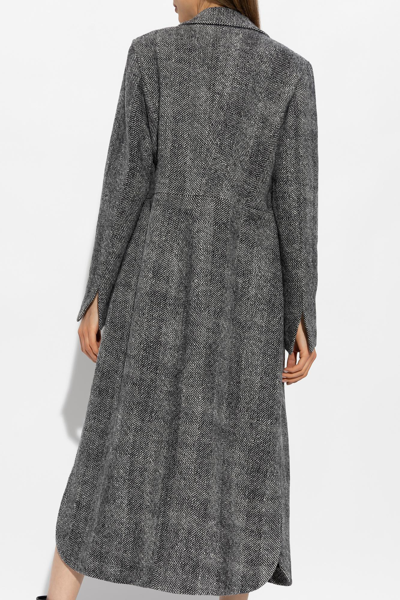 Shop Fabiana Filippi Wool Coat In Black