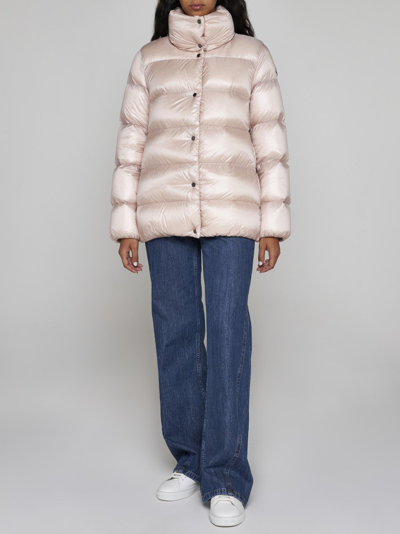Shop Moncler Cochevis Quilted Nylon Down Jacket In Pink