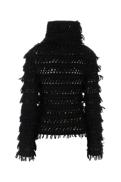 Shop Blumarine Black Wool Sweater In Nero
