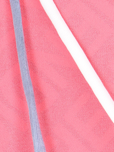 Shop Fendi Logo Minidress In Rosa
