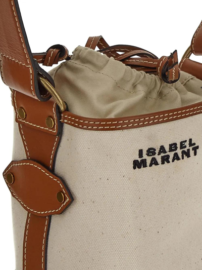 Shop Isabel Marant Samara Shoulder Bag In Bianco