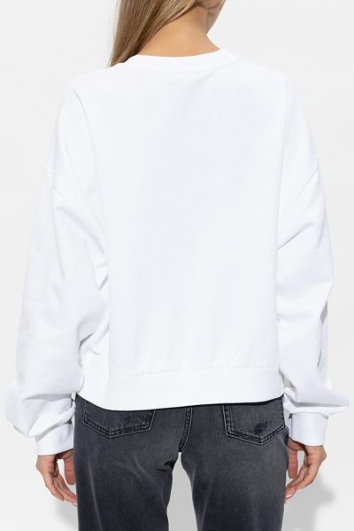 Shop Dolce & Gabbana Oversize Sweatshirt In Bianco
