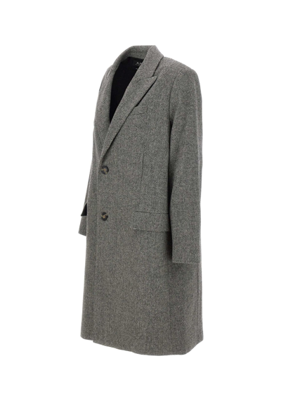 Shop Apc Mallory Wool Coat In Laa Grey