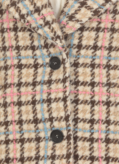 Msgm Houndstooth In Beige