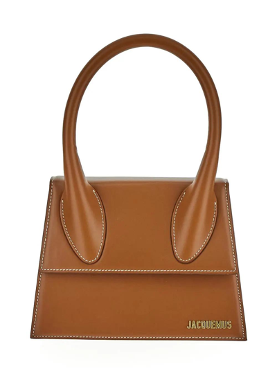 Shop Jacquemus Le Grand Chiquito Handbag In Light Brown 2