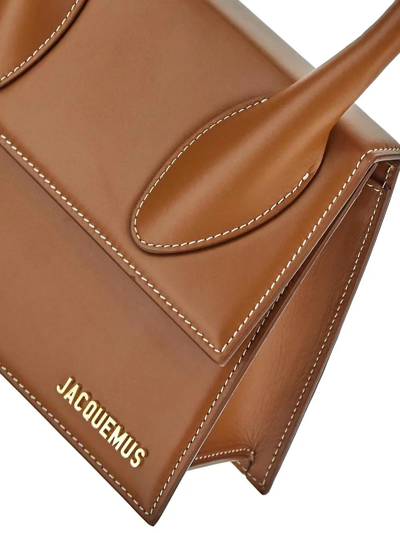 Shop Jacquemus Le Grand Chiquito Handbag In Light Brown 2