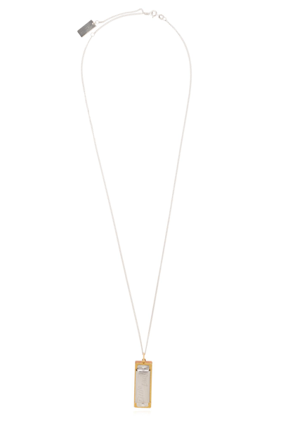 Shop Lemaire Harmonica Necklace In Multic