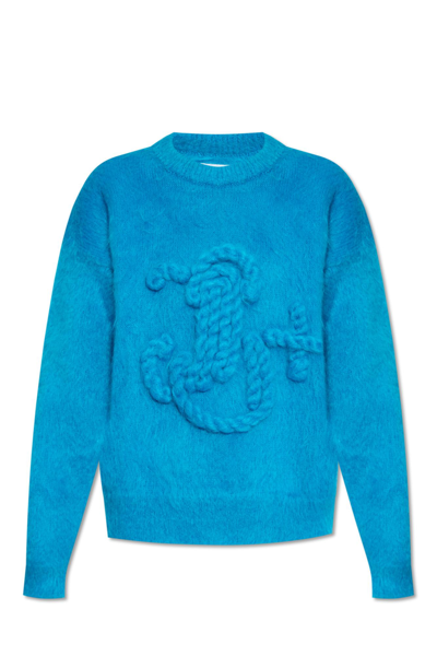 Shop Jil Sander Mohair Sweater In Blue