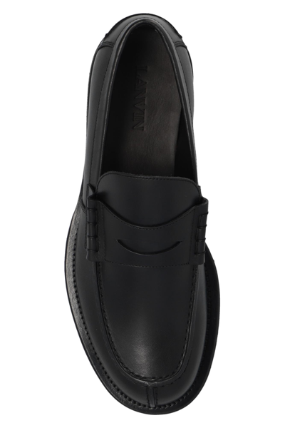 Shop Lanvin Medley Loafers In Black