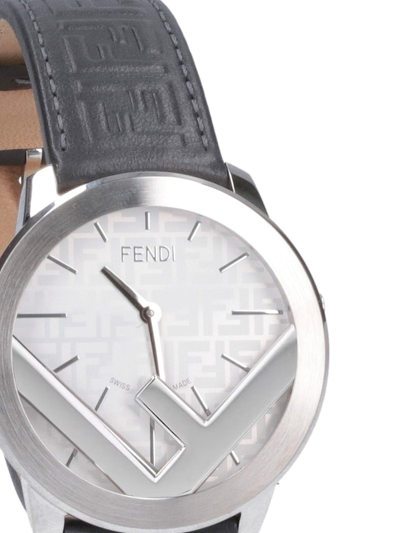 Shop Fendi F Is Watch In Silver