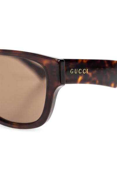 Shop Gucci Sunglasses With Logo