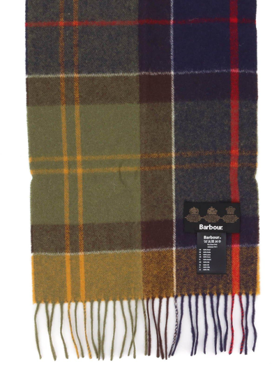 Shop Barbour Tartan Fringed Scarf