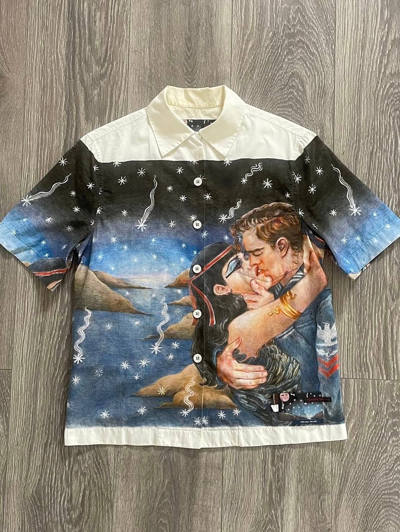 Pre owned Prada Impossible True Love Shirt In White blue ModeSens