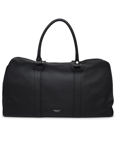 Shop Avenue 67 'montecarlo' Black Leather Travel Bag
