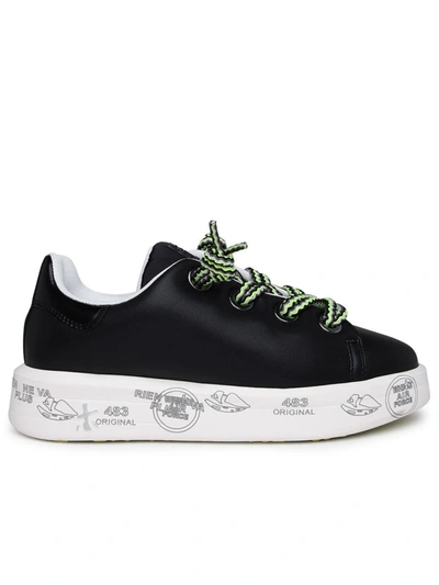 Shop Premiata Sneaker Belle Stringa Verde In Black