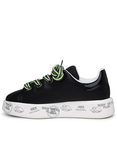 Shop Premiata Sneaker Belle Stringa Verde In Black