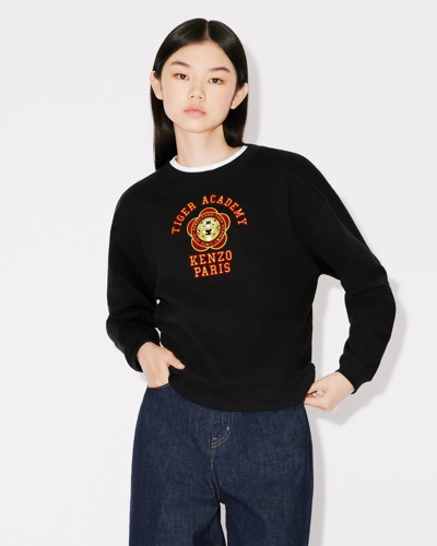 Shop Kenzo Sweatshirt ' Tiger Academy' Femme Noir