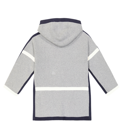Shop Chloé Kids Cotton And Wool Coat In Grey