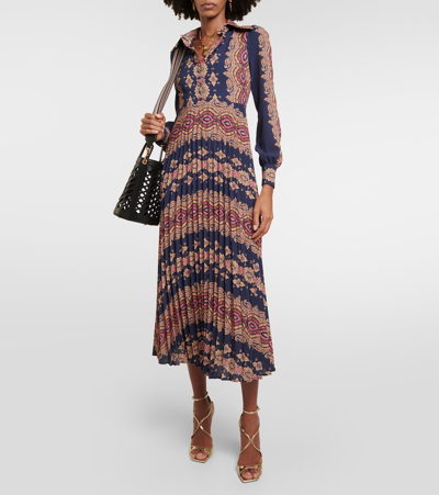 Shop Etro Paisley Jersey Shirt Dress In Multicoloured