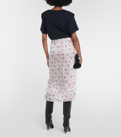 Isabel Marant Lisanne Floral Midi Skirt In Multicoloured