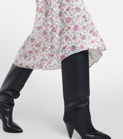 Isabel Marant Lisanne Floral Midi Skirt In Multicoloured