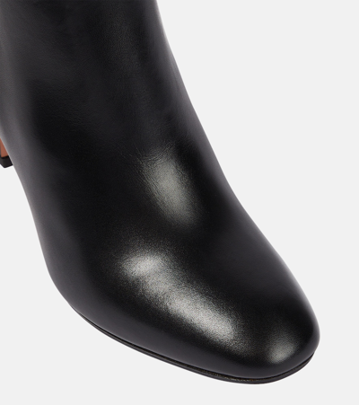 Shop Aquazzura Sellier 85 Knee-high Boots In Black