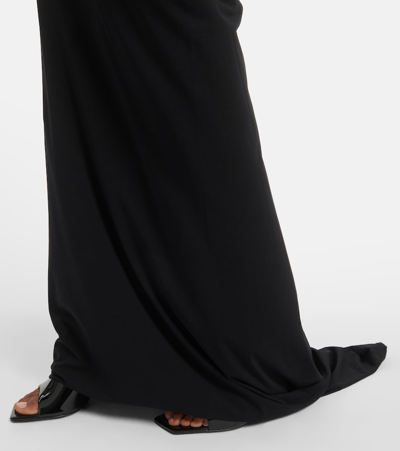 Shop Magda Butrym Halterneck Jersey Gown In Black