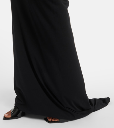 Magda Butrym Halterneck Jersey Gown In Black