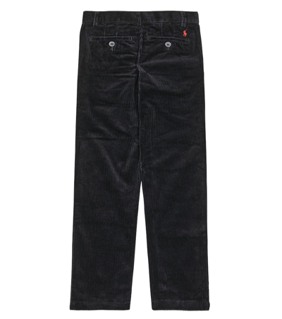 Shop Polo Ralph Lauren Cotton Corduroy Straight Pants In Black