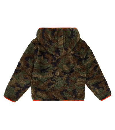 Polo Ralph Lauren Camouflage Faux Shearling Jacket In Green