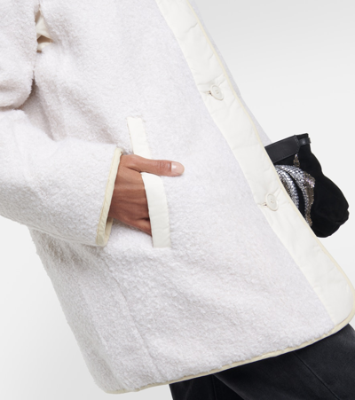 Shop Marant Etoile Himemma Faux Shearling Jacket In White