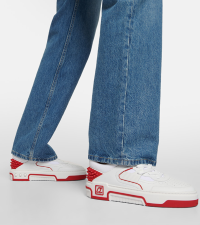 Christian Louboutin Women Astroloubi Leather Sneakers In White