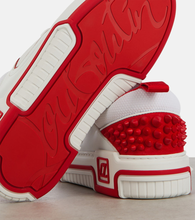 Christian Louboutin Women Astroloubi Leather Sneakers In White