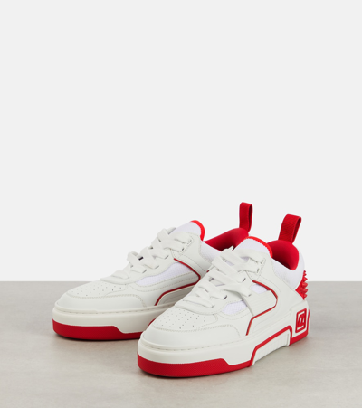 Christian Louboutin Women Astroloubi Leather Sneakers In White