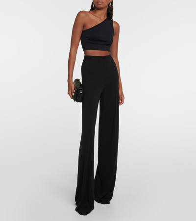 Shop Rick Owens Athena One-shoulder Cropped Top In Black